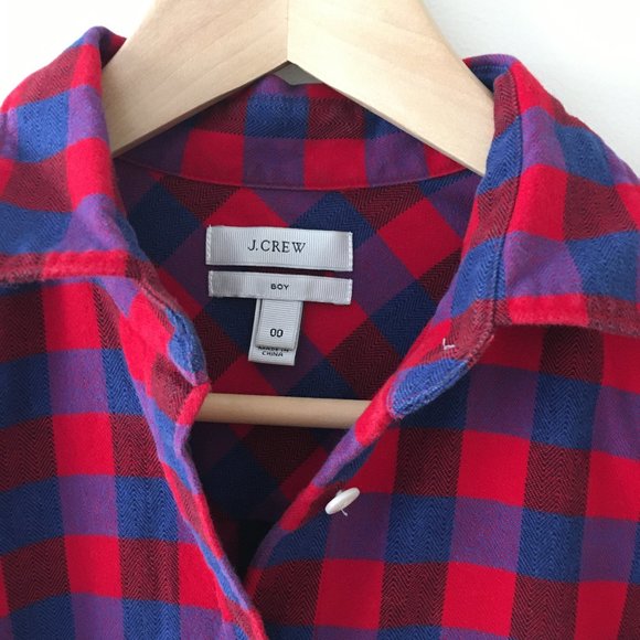 SOLD J Crew flannel check shirt - Picture 7 of 9